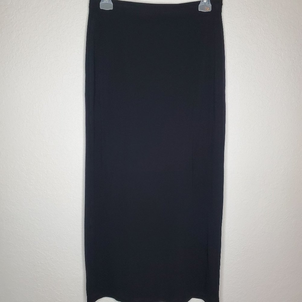 Black DKNY Long Skirt